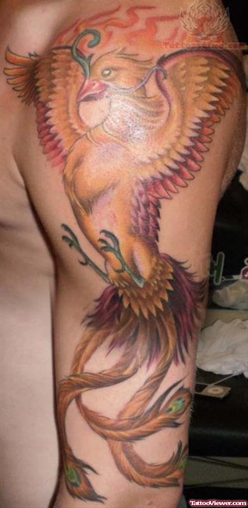 Phoenix Japanese Tattoo On Arm