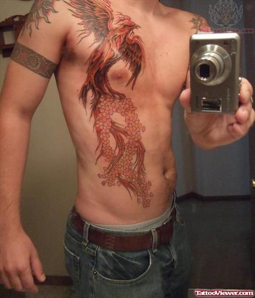 Phoenix Tattoo On Front