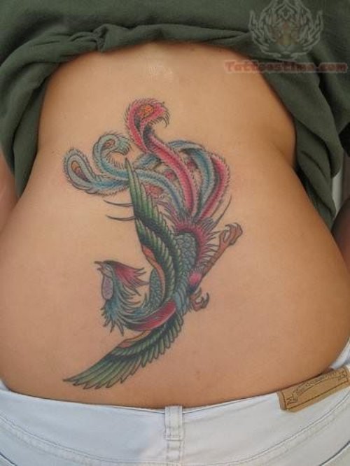 Japanese Phoenix Colorful Tattoo