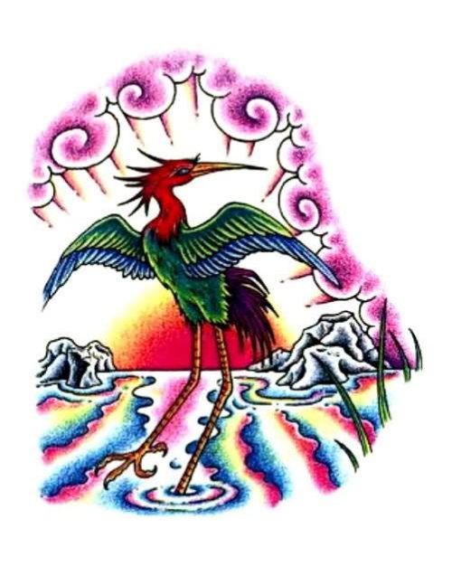Color Ink Phoenix Tattoos Design