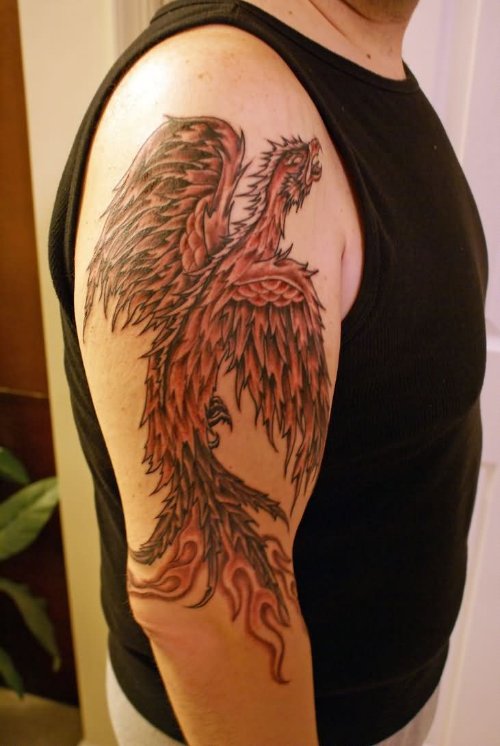 Right Sleeve Phoenix Tattoo
