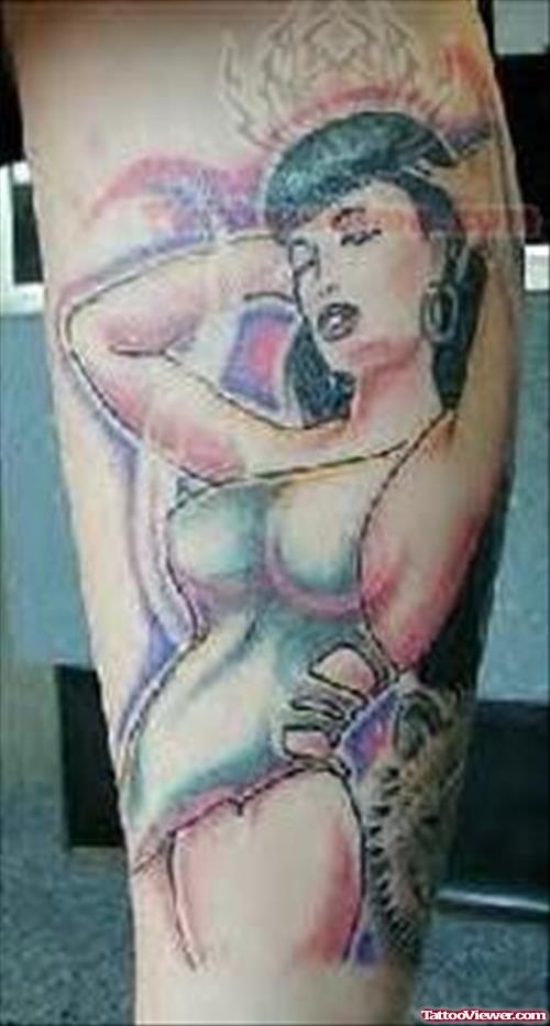 Appealing Pinup Tattoo