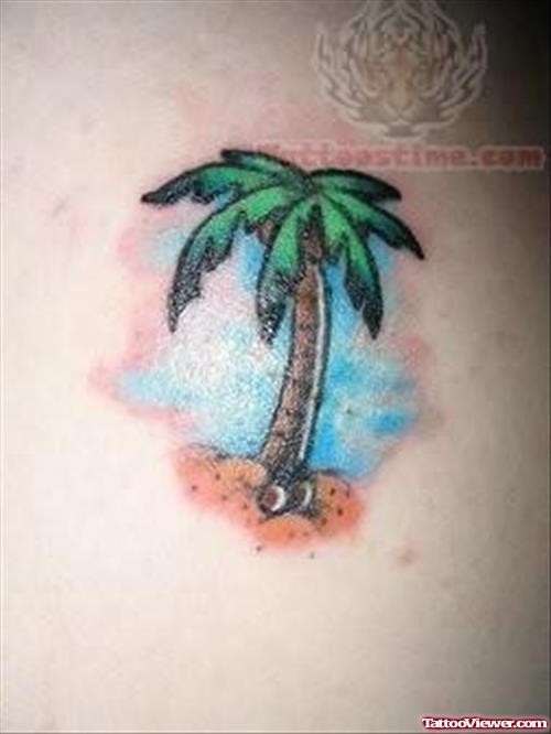 Coconut Tree Tattoo