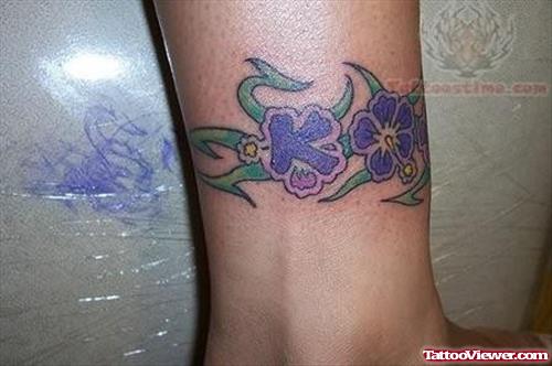 Color Ink Plant Tattoo
