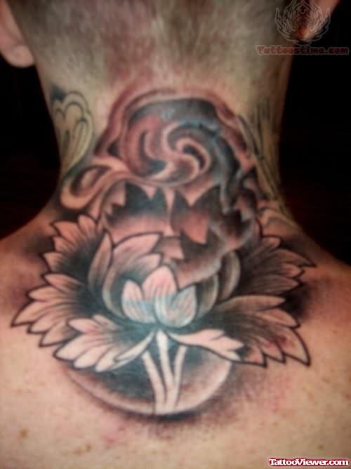 Large Lotus Plant Tattoo