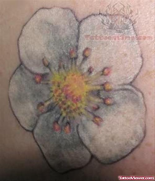 White Flower Tattoo