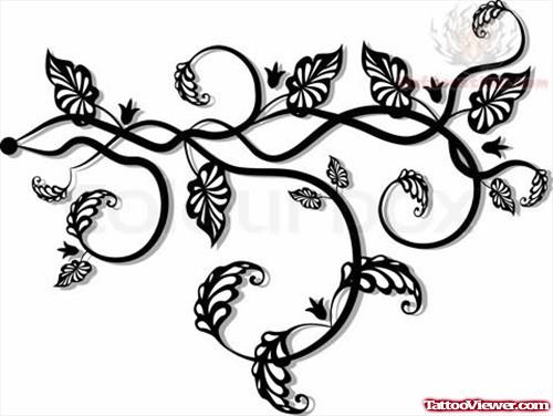 New Design For Plants Tattoo
