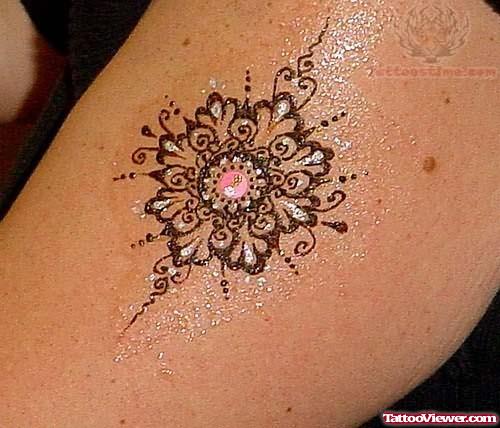 Henna Plant Tattoo Design