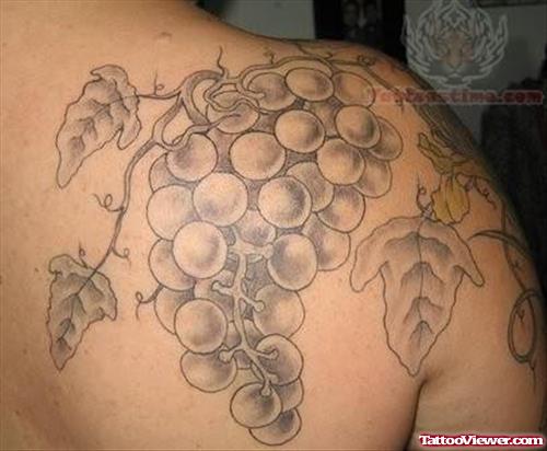 Fruit Plants Tattoo On Shoulder