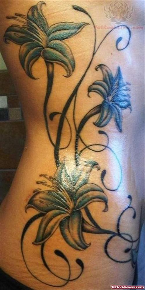 Lily Plants Tattoos