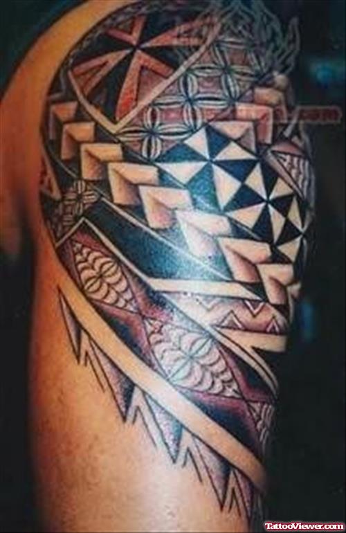 Trendy  Polynesian Tattoo