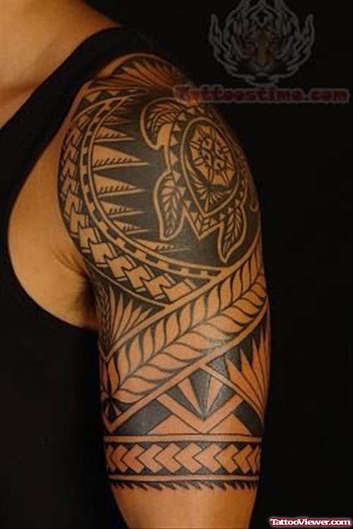 Arm Polynesian Tattoo