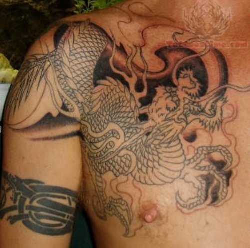 Polynesian Dragon Tattoo