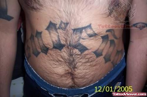 Prison Tattoo For Belly