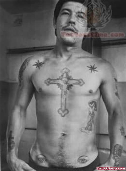 Prison Cross Tattoos