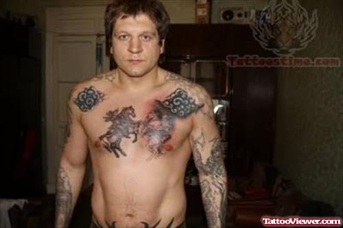 Prison Tattoo On Chest