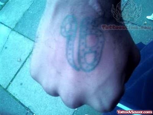 Religious Tattoo On Hand
