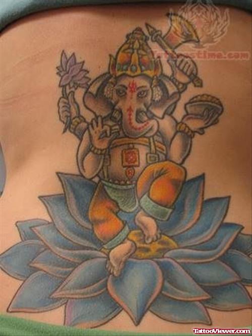 Tattoo of the Hindu God Ganesha