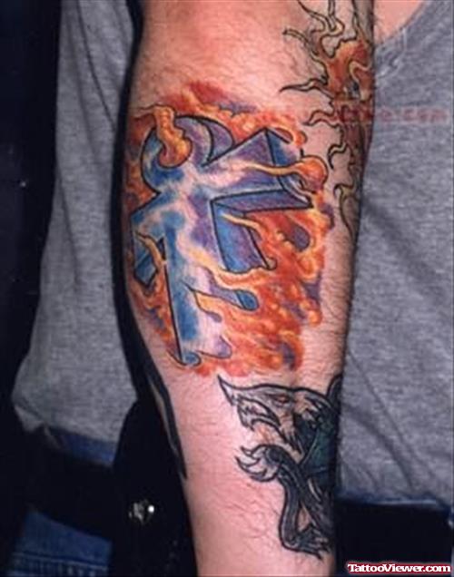 Religious Tattoo On Arm