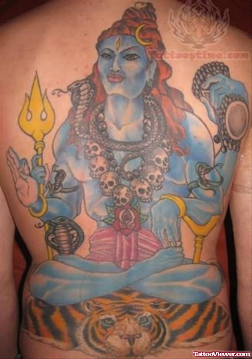 Tattoo design of the Hindu God Shiva