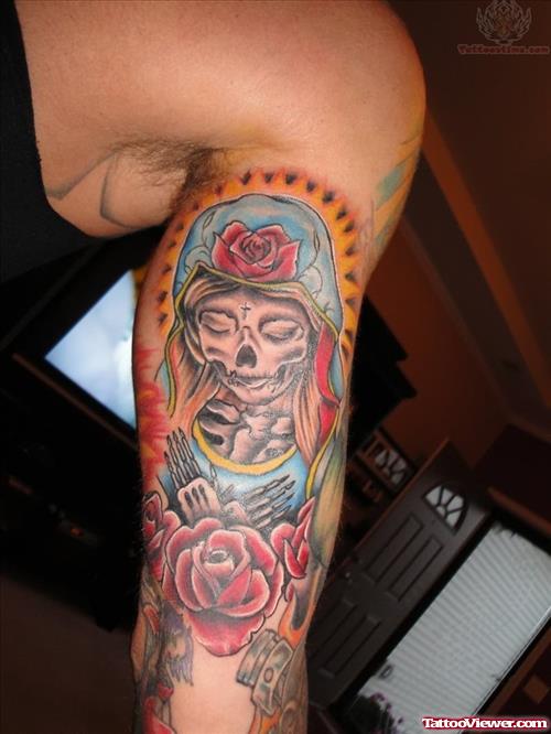 Religious Skeleton Tattoo