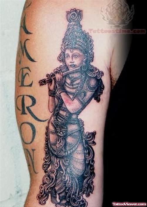 Lord Krishna - Hindu Tattoo