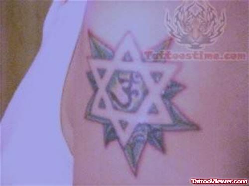 Awe-Inspiring Om Tattoo On Shoulder