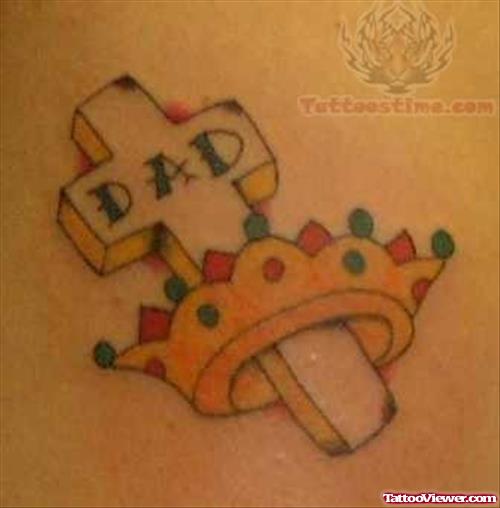 Croos - Memory Of Dad Tattoo