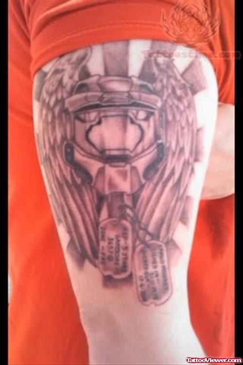Rememberence Tattoo On Bicep