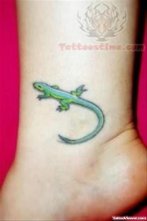 Reptiles Tattoo Design On Ankle