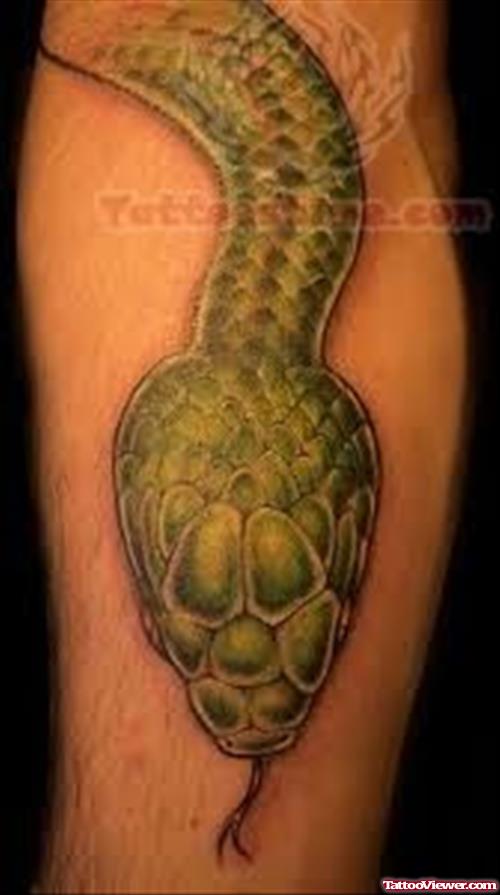 Green Snake - Reptile Tattoo