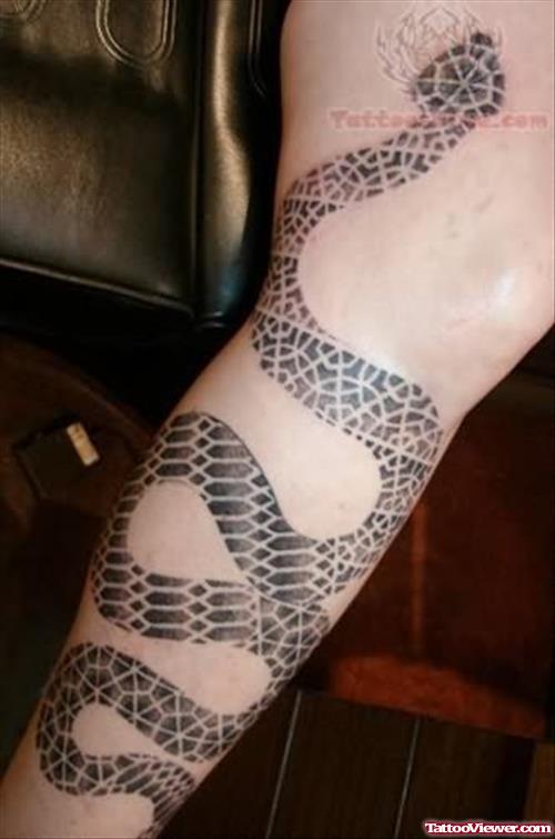 Snake Tattoos On Leg