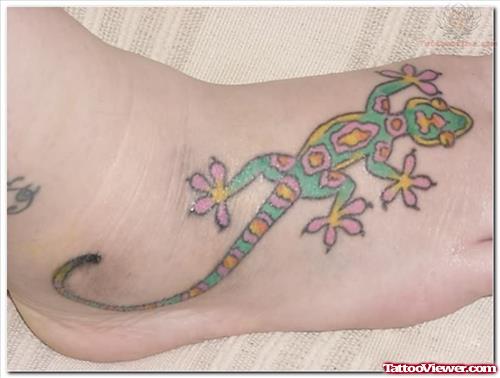 Reptile Tattoo Design for Feet