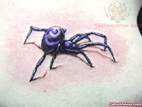 Purple Worm Tattoo