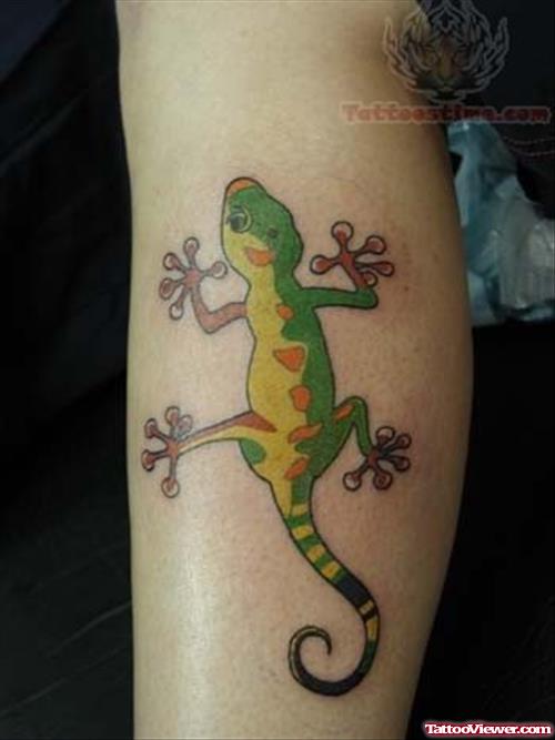 Green Lizard - Reptile Tattoo