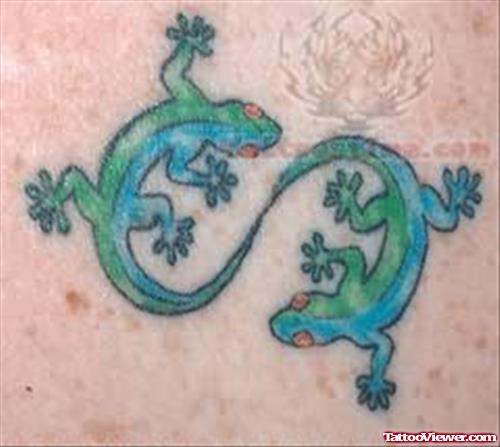 Green Lizards Tattoos