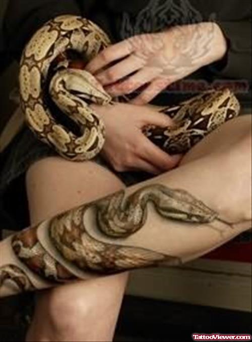 Orignal Snake Tattoo
