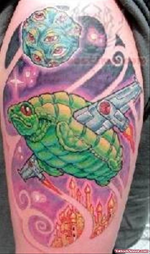 Green Tortoise Tattoo