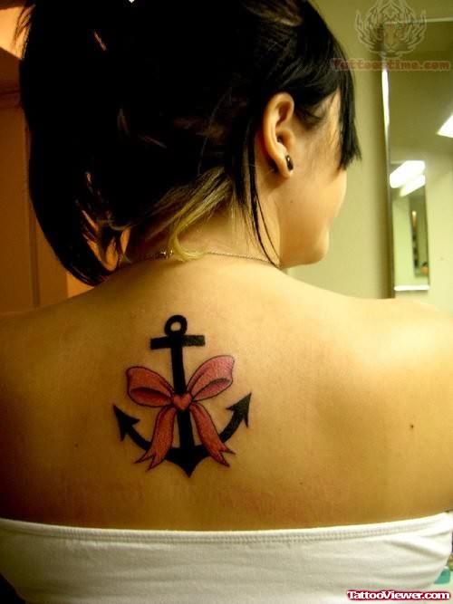 Anchor Ribbon Tattoo