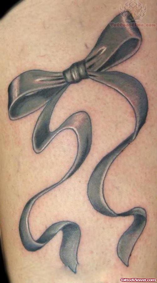Ribbon Bow Tattoo