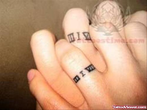 Numeric Ring Tattoo