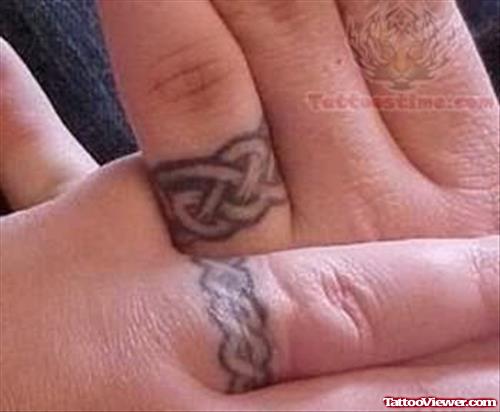Celtic Wedding Ring Tattoo