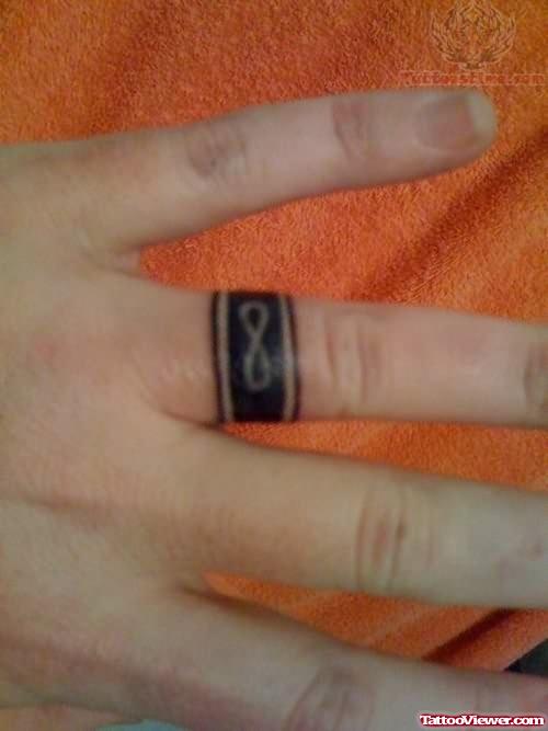 Infinity Finger Ring Tattoo