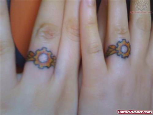 Steampunk Wedding Ring Tattoos