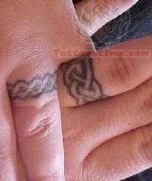Celtic Weddint Rings Tattoos