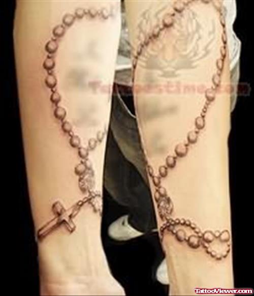 Tattoo Design Rosary Beads