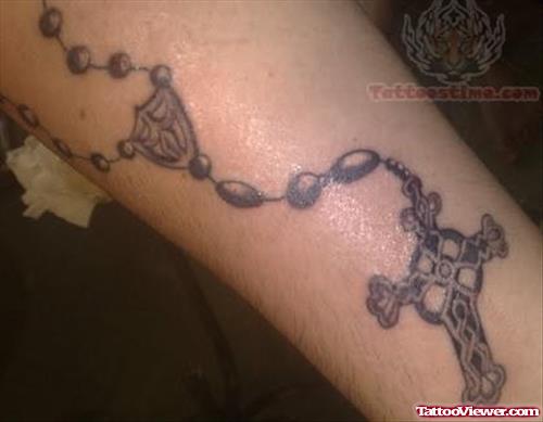 Rosary Celtic Cross Tattoo