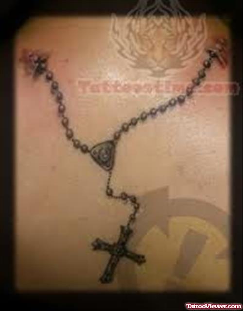 Back Body Rosary Tattoo