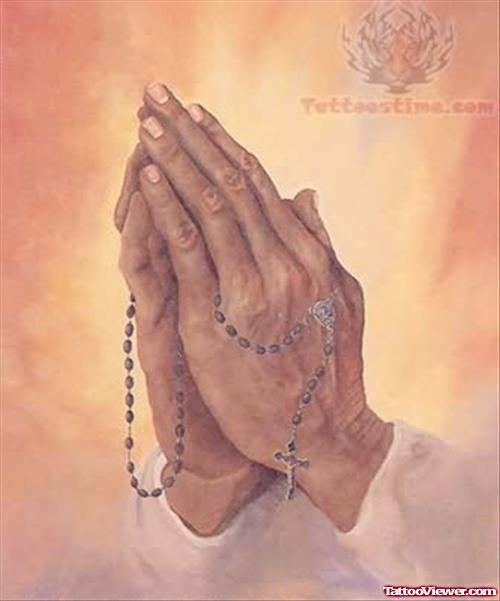 Praying Hands Rosary Beads