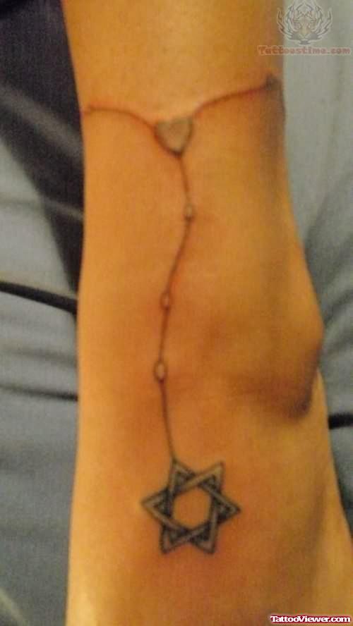 Cute Rosary Tattoo Design for Women